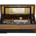 A Swiss rosewood inlaid interchangeable cylinder musicbox, G.Baker & Co., Sublime Harmony, circa 1890