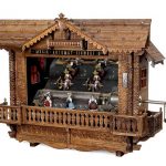 "Station" Musical Box Chalet with Chinoiserie Automata by Mermod Frères, c. 1900