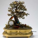 French musical automaton fitted with clock, 1870-1900 Made c 1890