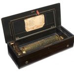 A Paillard Vaucher Fils mandolin cylinder music box Swiss, late 19th century