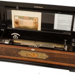 A Swiss Sublime Harmony Zither Cylinder Music Box, circa 1885