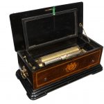 A Paillard Vaucher Fils two-per-turn cylinder music box, Swiss, late 19th century