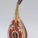 Swiss Music Box in the shape of a Mandolin