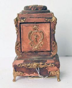 Antique French Leather and Ormolu Music Box